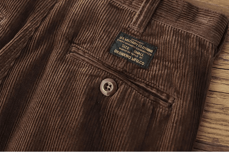Heavyweight corduroy old money pants