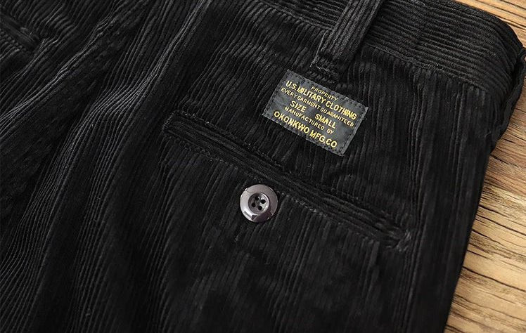 Heavyweight corduroy old money pants