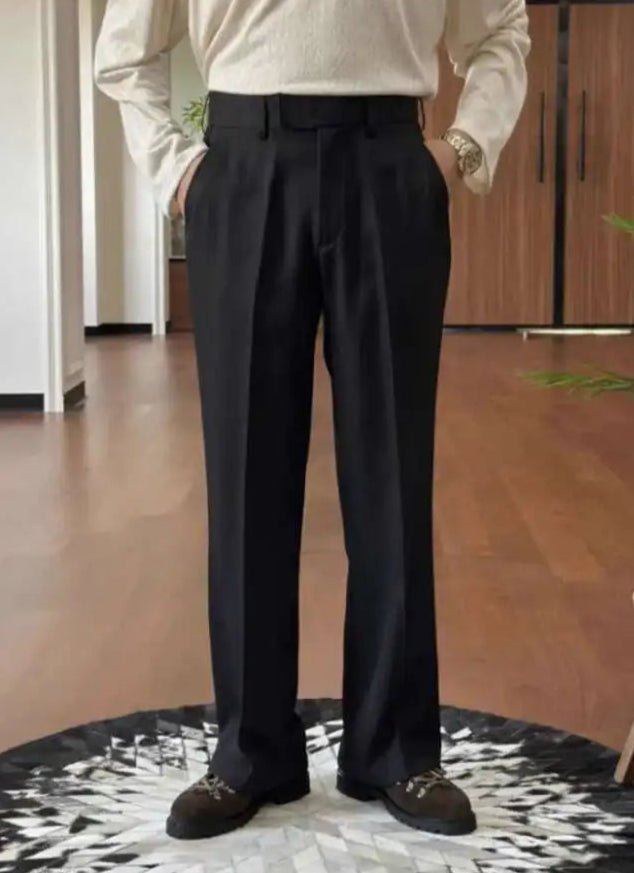 High waist straight style pants