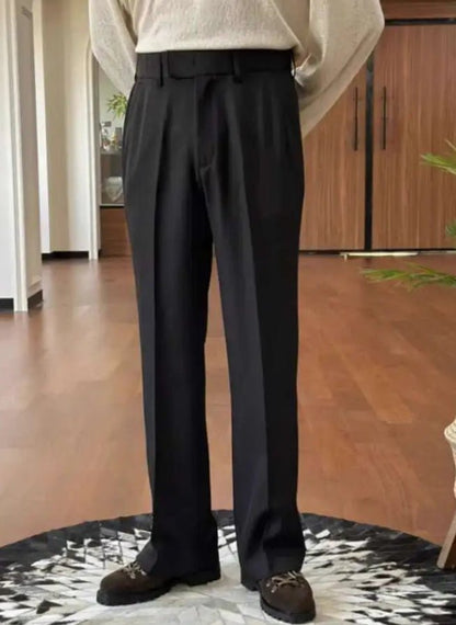 High waist straight style pants