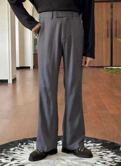 High waist straight style pants