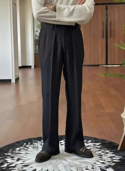 High waist straight style pants