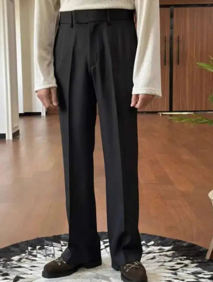 High waist straight style pants