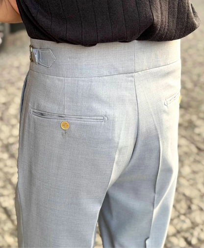 High-waist thin naples trousers