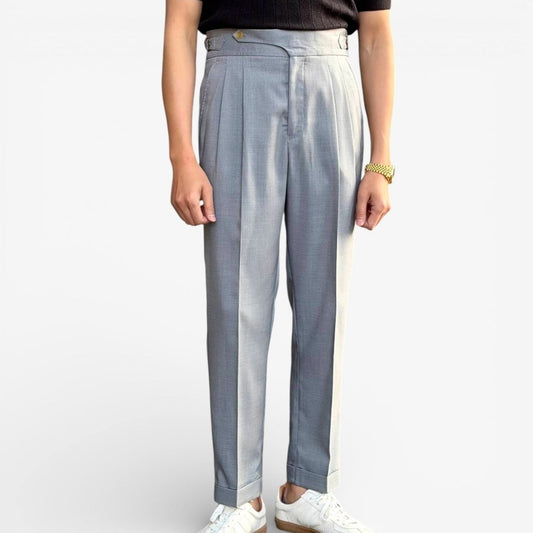 High-waist thin naples trousers