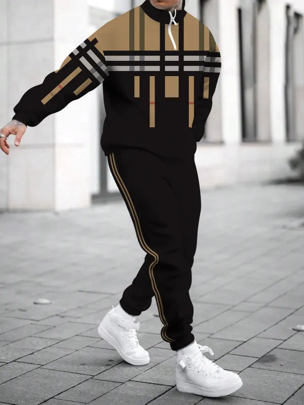 Relaxed Zipper Long Sleeve Two Piece Set