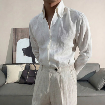 Como Linen Shirt Set