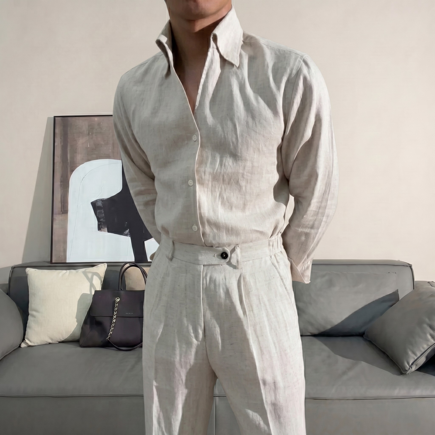 Como Linen Shirt Set