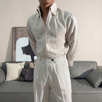 Como Linen Shirt Set
