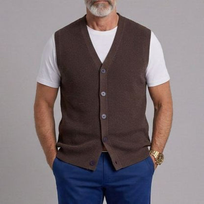 Men's Fall/Winter Casual Textured Knit Cardigan