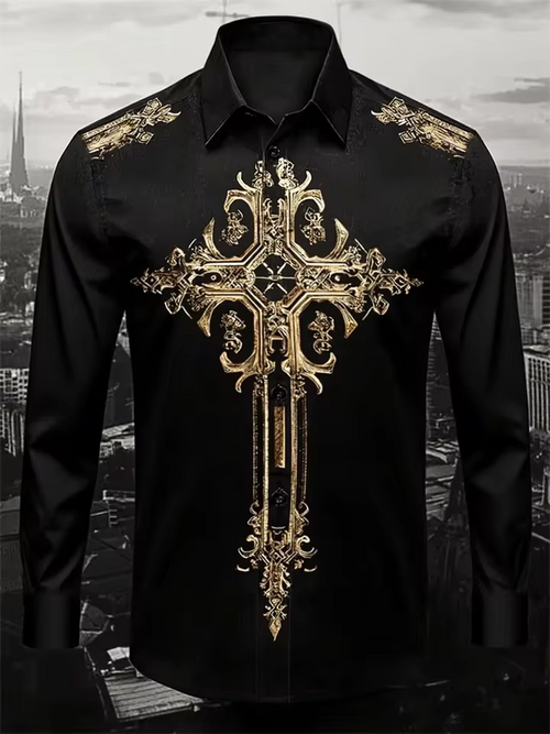 New Men's Printed Casual Shirt