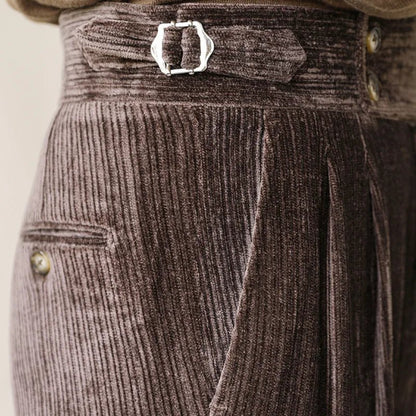 Italian business corduroy trousers