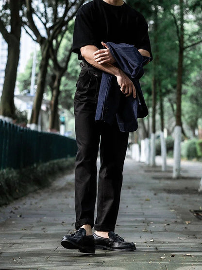 Italian vintage casual cotton pants
