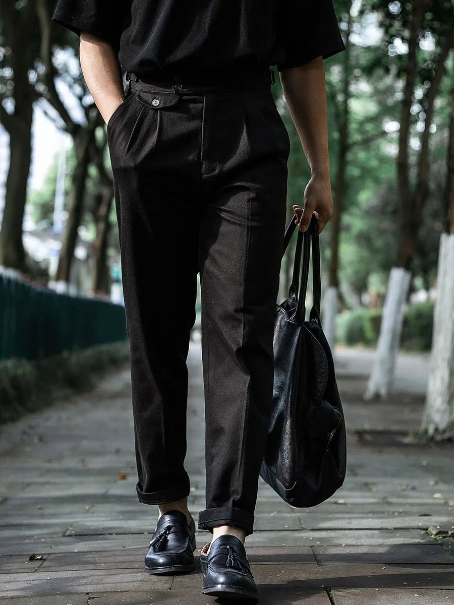 Italian vintage casual cotton pants