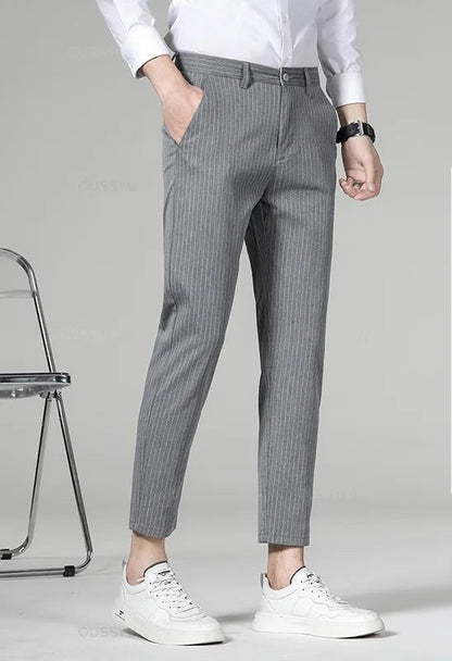 Korean formal checked pants
