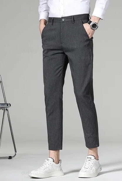Korean formal checked pants