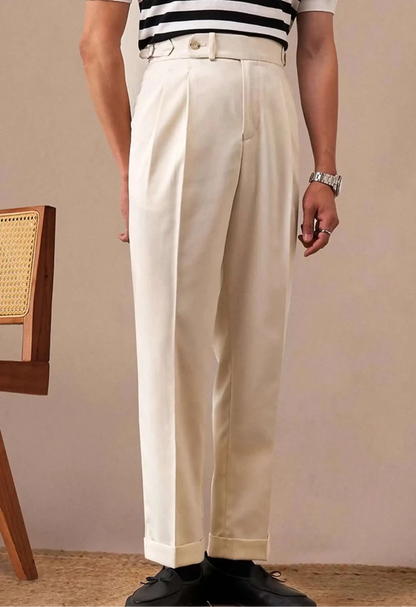 Linen italian gentleman trousers