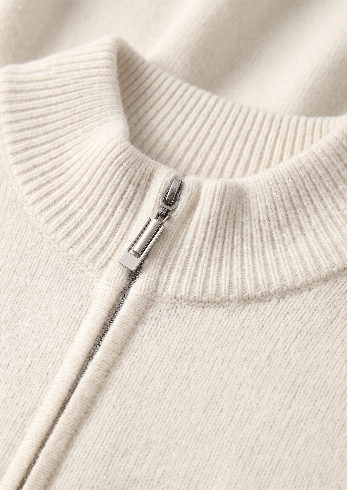 Pure Extra-Fine Merino Wool Cream White Luzzo Set