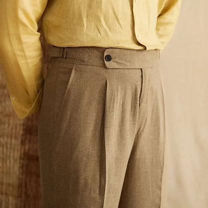 Lyocell Cotton high-waist elegant pants