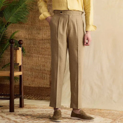 Lyocell Cotton high-waist elegant pants
