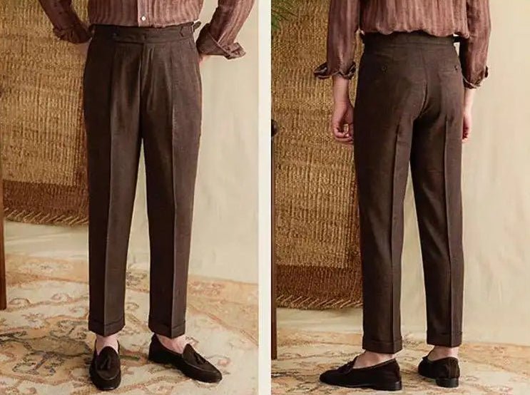 Lyocell Cotton high-waist elegant pants