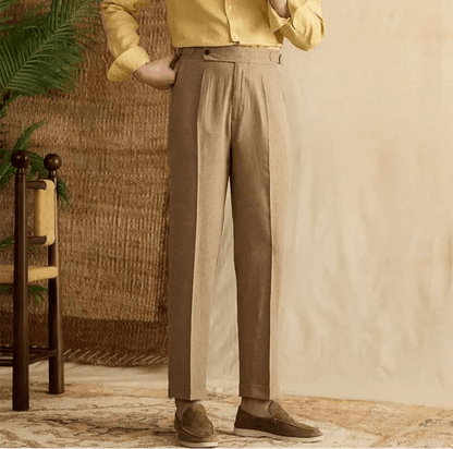 Lyocell Cotton high-waist elegant pants