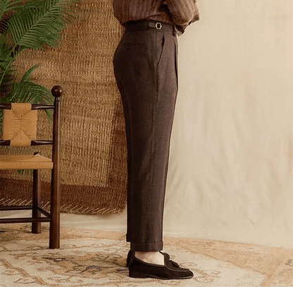 Lyocell Cotton high-waist elegant pants