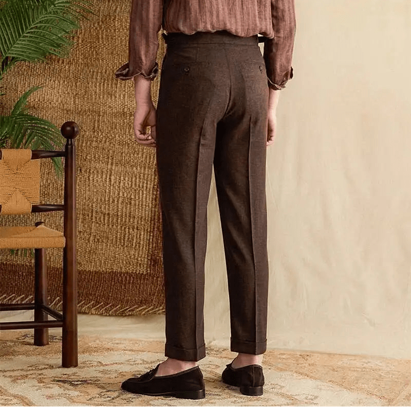 Lyocell Cotton high-waist elegant pants