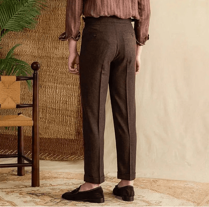 Lyocell Cotton high-waist elegant pants