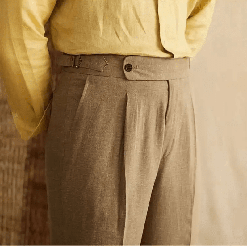 Lyocell Cotton high-waist elegant pants