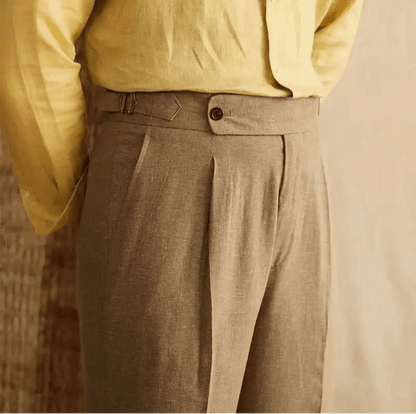 Lyocell Cotton high-waist elegant pants