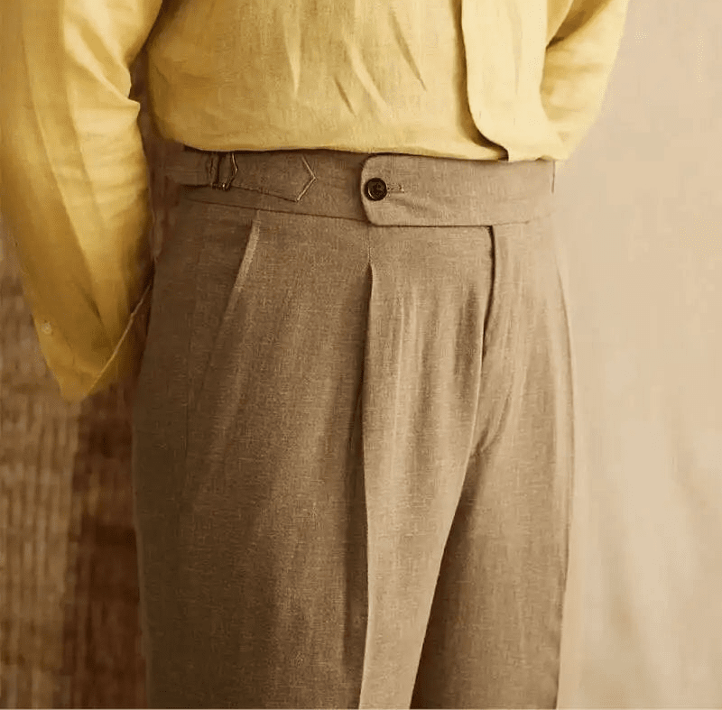 Lyocell Cotton high-waist elegant pants