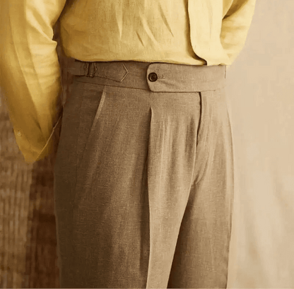 Lyocell Cotton high-waist elegant pants