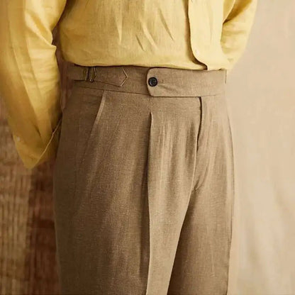 Lyocell Cotton high-waist elegant pants