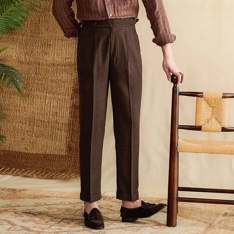 Lyocell Cotton high-waist elegant pants