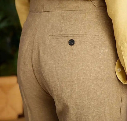 Lyocell Cotton high-waist elegant pants
