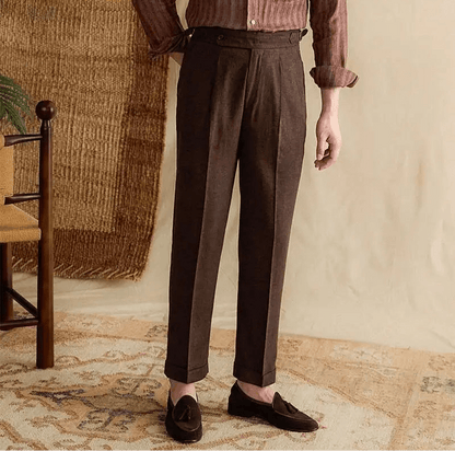 Lyocell Cotton high-waist elegant pants
