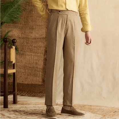 Lyocell Cotton high-waist elegant pants