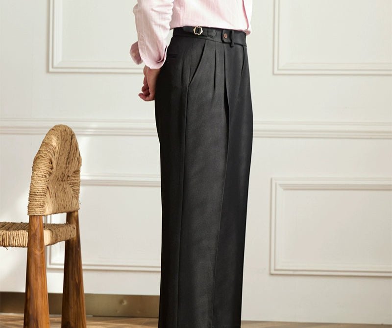 Non-ironing wide leg high-waist elegant pants