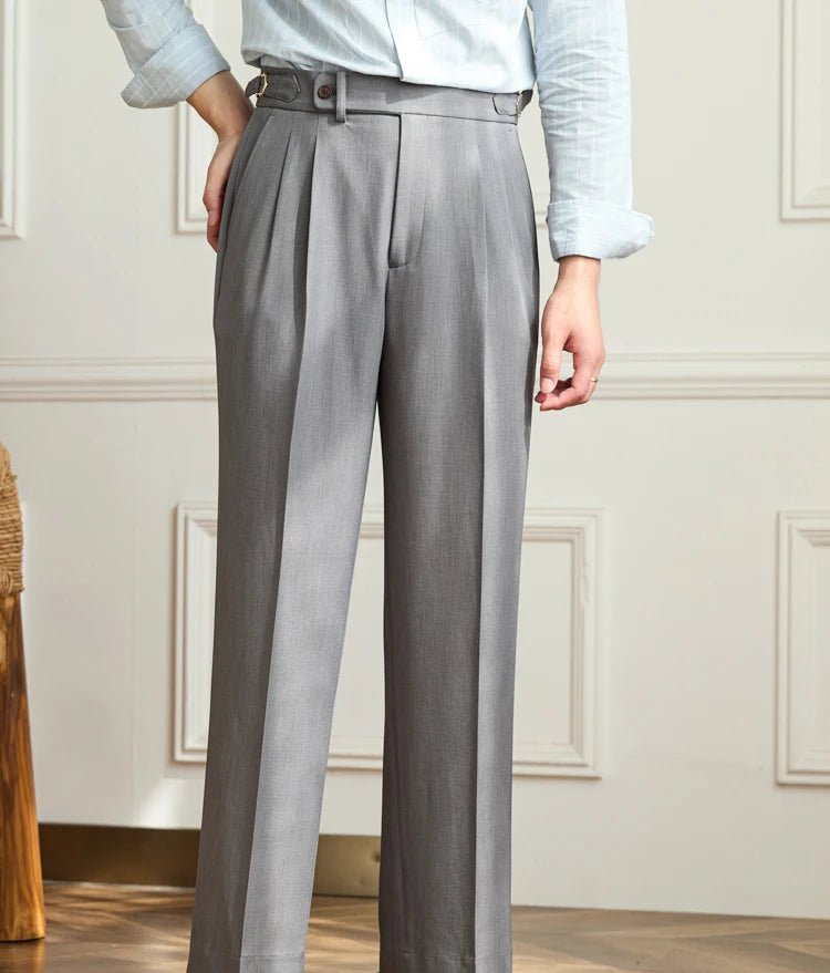 Non-ironing wide leg high-waist elegant pants
