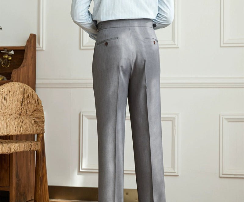 Non-ironing wide leg high-waist elegant pants