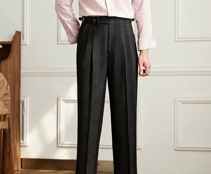 Non-ironing wide leg high-waist elegant pants