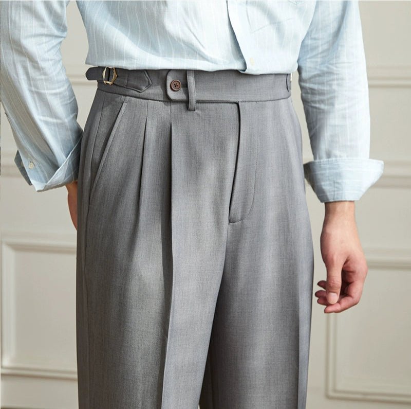 Non-ironing wide leg high-waist elegant pants