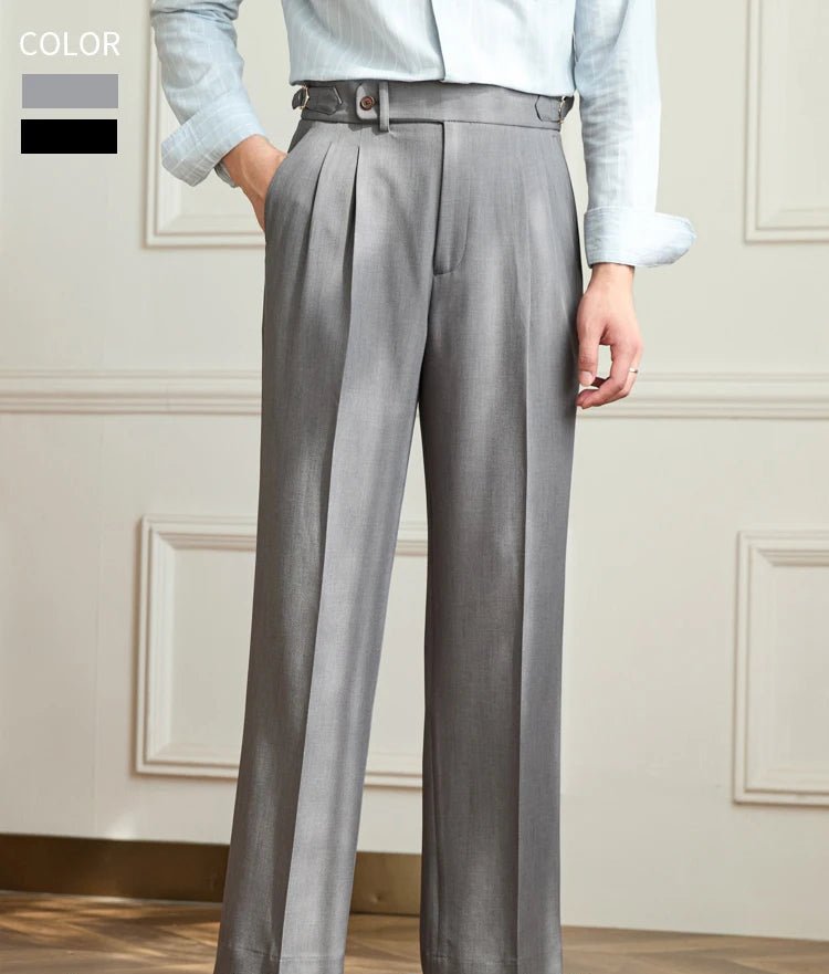 Non-ironing wide leg high-waist elegant pants