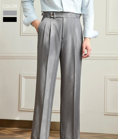Non-ironing wide leg high-waist elegant pants