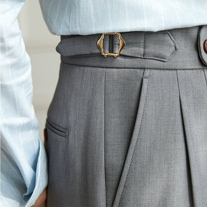 Non-ironing wide leg high-waist elegant pants
