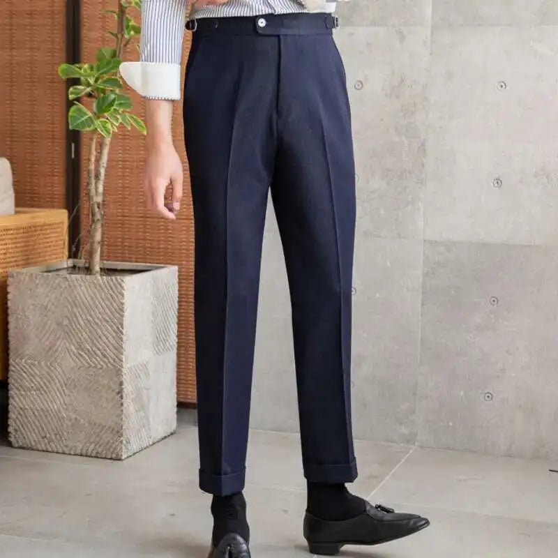 Office blue business trousers