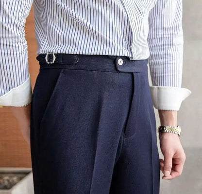 Office blue business trousers