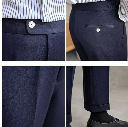 Office blue business trousers