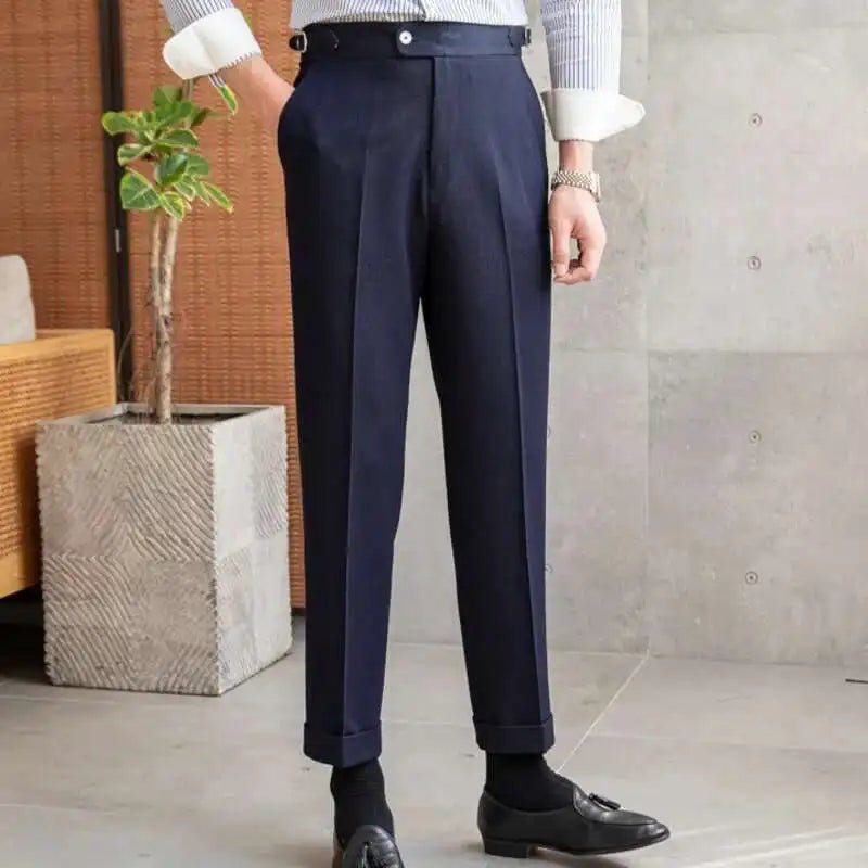 Office blue business trousers